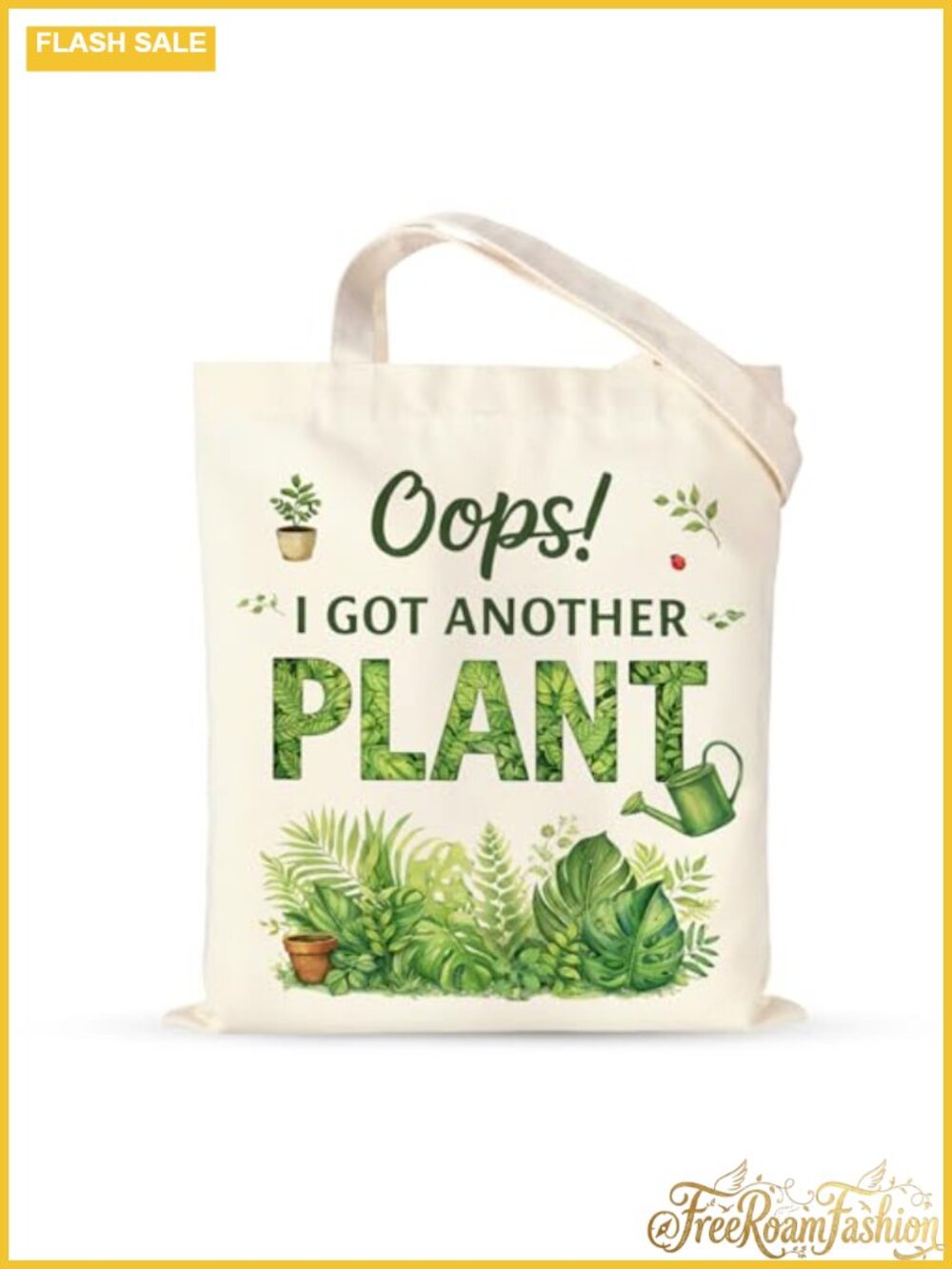 Canvas Tote Bag Plant Lover Gardening Gift for Women Cotton